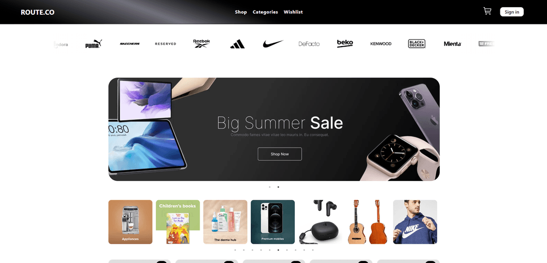 e-commerce project image